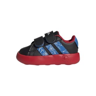 Calzado Adidas Grand Court Spider-Man Hook-and-Loop Negro Niños 