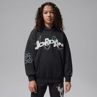 Canguro Jordan Love Is In The Air Hoodie Gris Niñas 