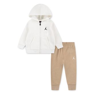 Conjunto Jordan Mj Brooklyn Fleece Fz Hoodie Se Niños Beige