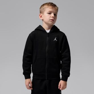 Campera Jordan Brooklyn Fleece Full Zip Negro Niños 