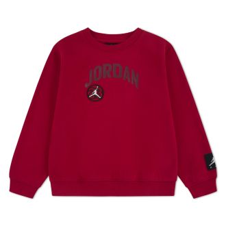 Sudadera Jordan Dynasty French Terry Crew Rojo Niños 