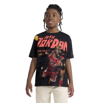 Remera De Algodon Jordan Slam Dunk Gris Niños 