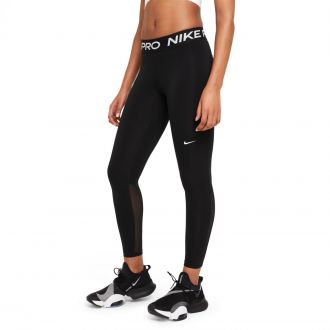 Womens Nike Pro 365 Mid-Rise Mesh Paneled Leggings
