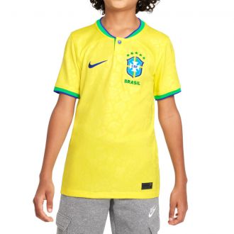 Youth Nike Dri-Fit Stadium Jersey Short Sleeve Home CBF (Confederation Brasilera of Football)