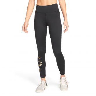 Womens Nike One Therma-FIT Mid-Rise Graphic Training Leggins