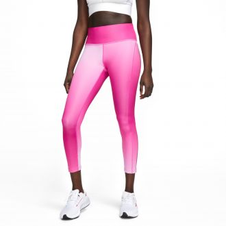 Womens Nike Dri-FIT Fast SW Print Mid-Rise 7/8 Leggings