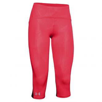 Ua Fly Fast Prnt Speed Capri-red
